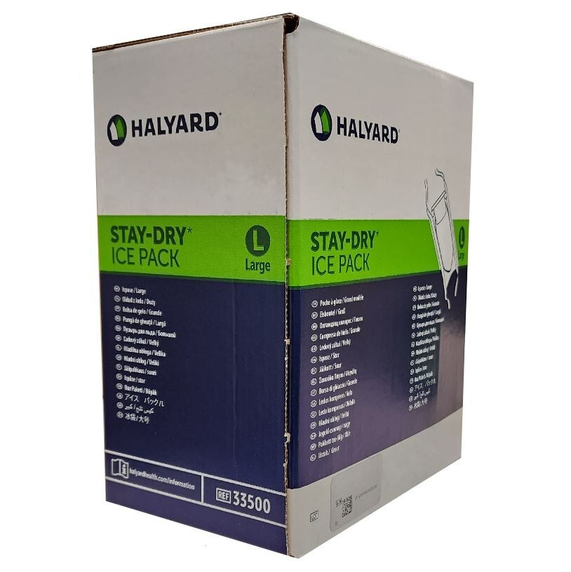 *25-Pieces* Halyard Stay-Dry Ice Layered Construction Pack 6.5"x14" Large 33500