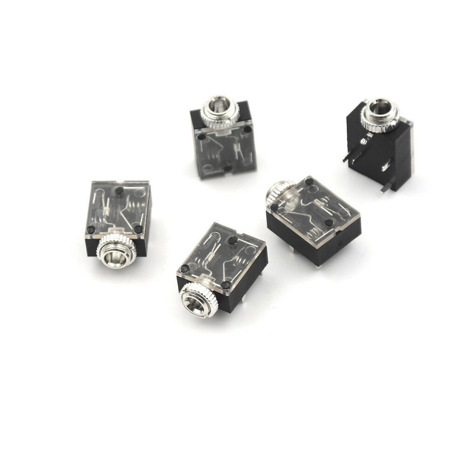3.5mm Audio Jack Socket PCB Panel Mount For Headphone PCB Mount Stereo Jack A