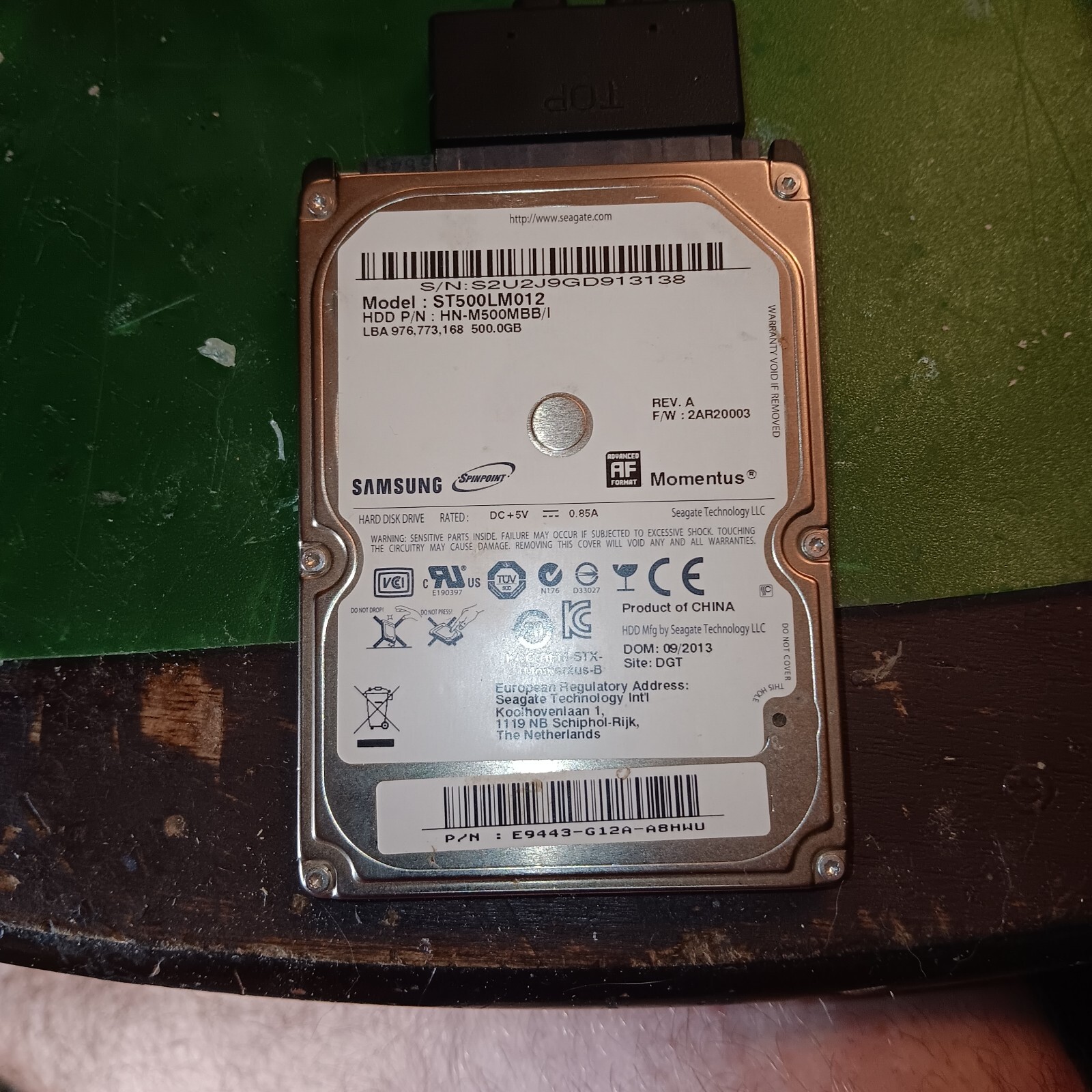 xbox 1 internal hard drive 500gb model ST500LM012