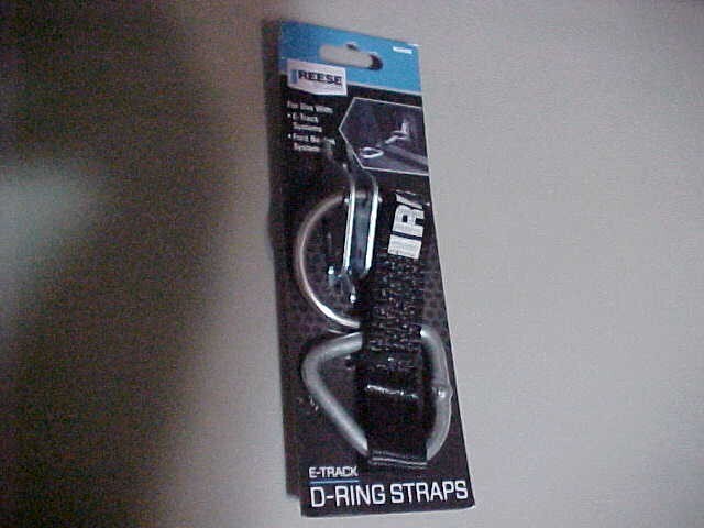 1-Reese Secure E-Track D-Ring Strap (Black/Silver) - 9535400  With Free shipping