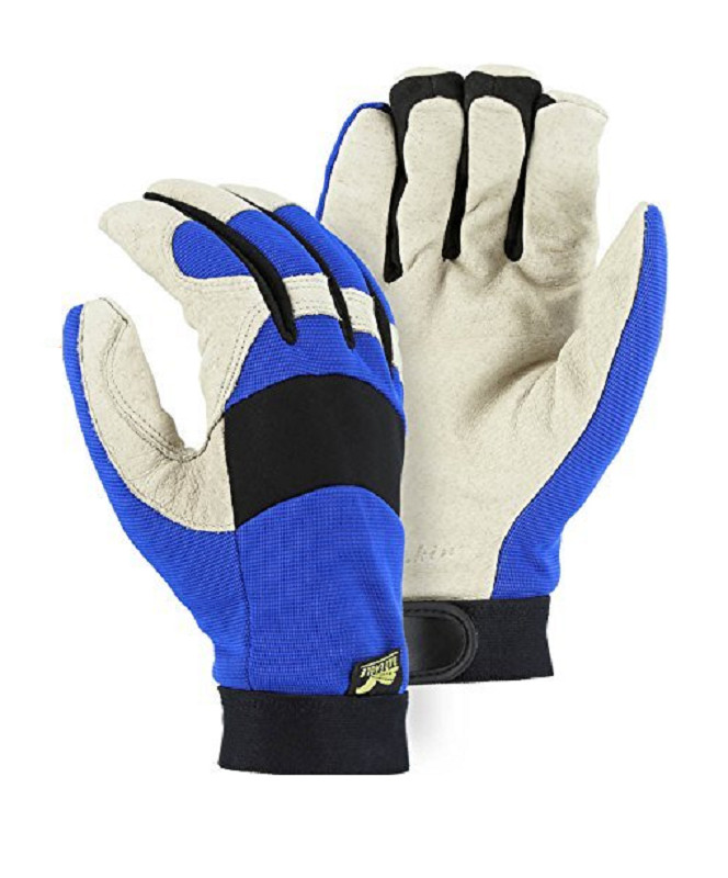 2 Pair X-Large Bald Eagle Waterproof Lined Hi-Visibility Pigskin Mechanic Gloves