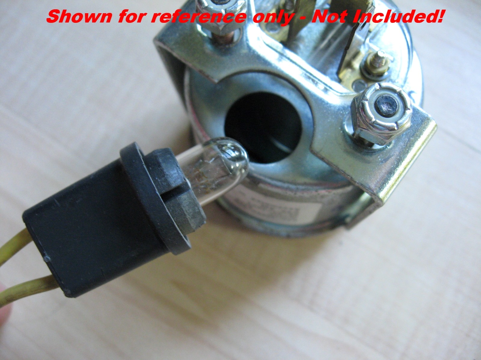 Peterbilt Panel / Gauge Light Bulb Socket Holder 5/8" w/ T10 12V 2W Bulb #M71E