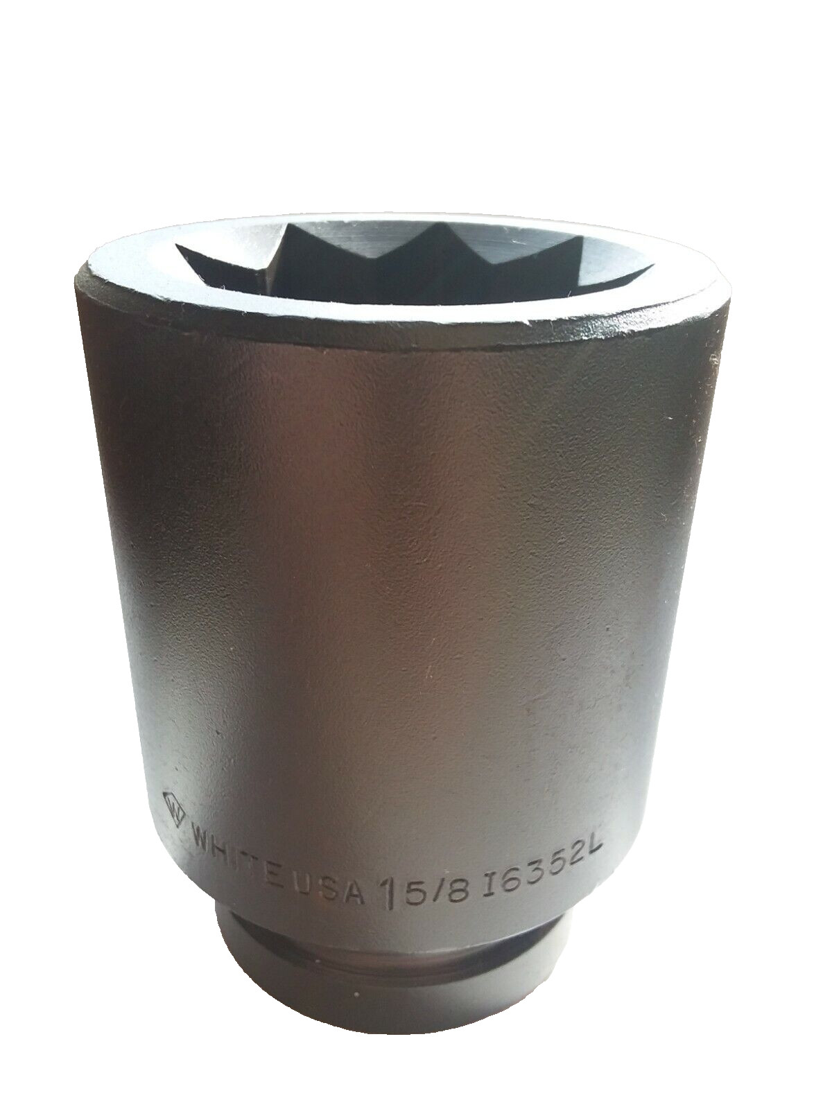 1-5/8" Track Socket 1" Drive, 8 Point Deep Impact Socket I6352L White USA New