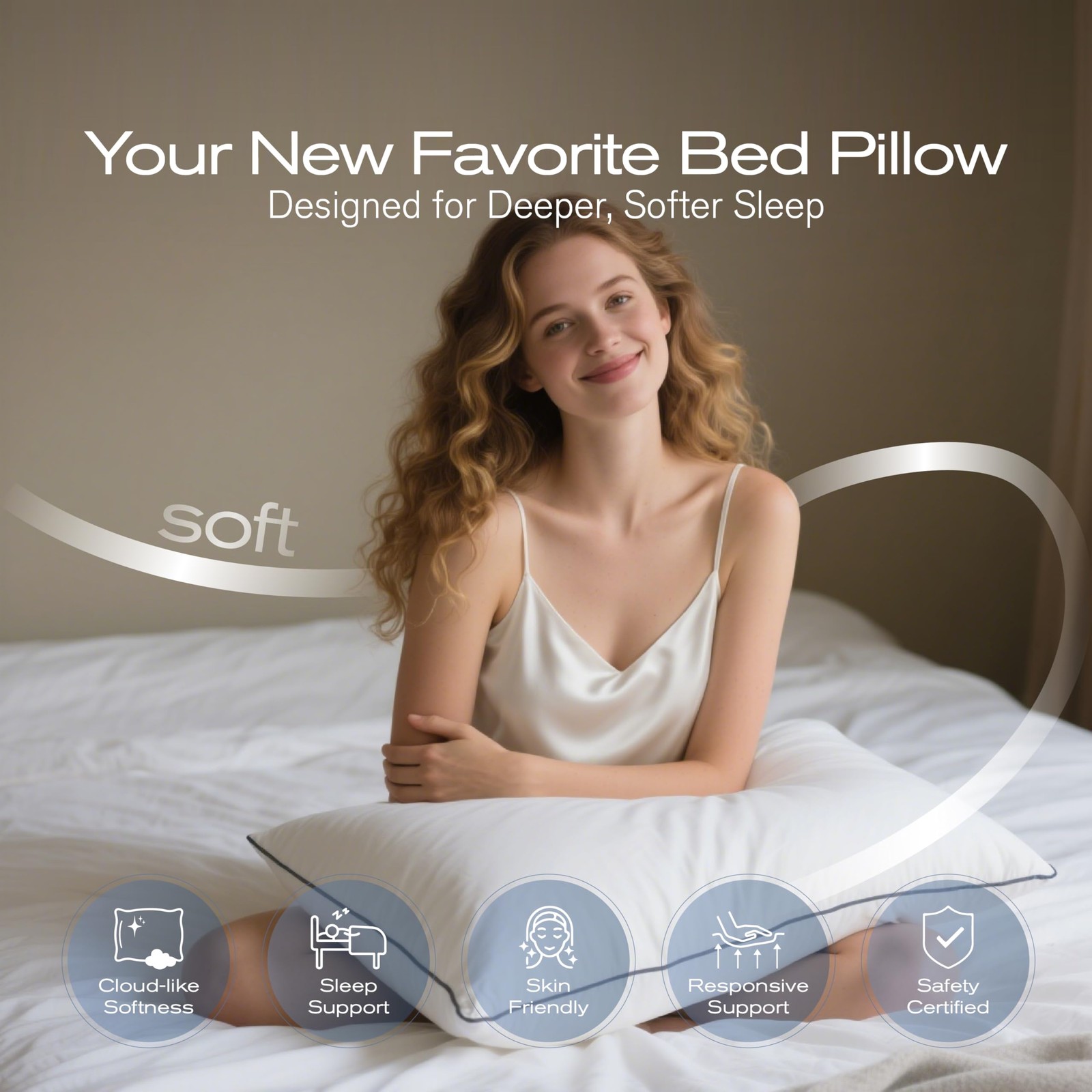 Pillows Standard Size Set of 4, Ultra Thick Down Alternative Bed Pillows,Cool...
