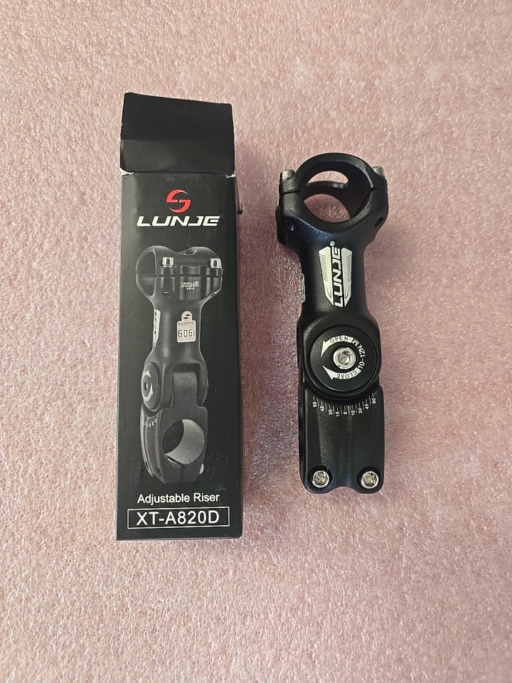 LUNJE Adjustable MTB Bike Stem, Aluminum Alloy, Road Bicycle Stem, XT-A820D