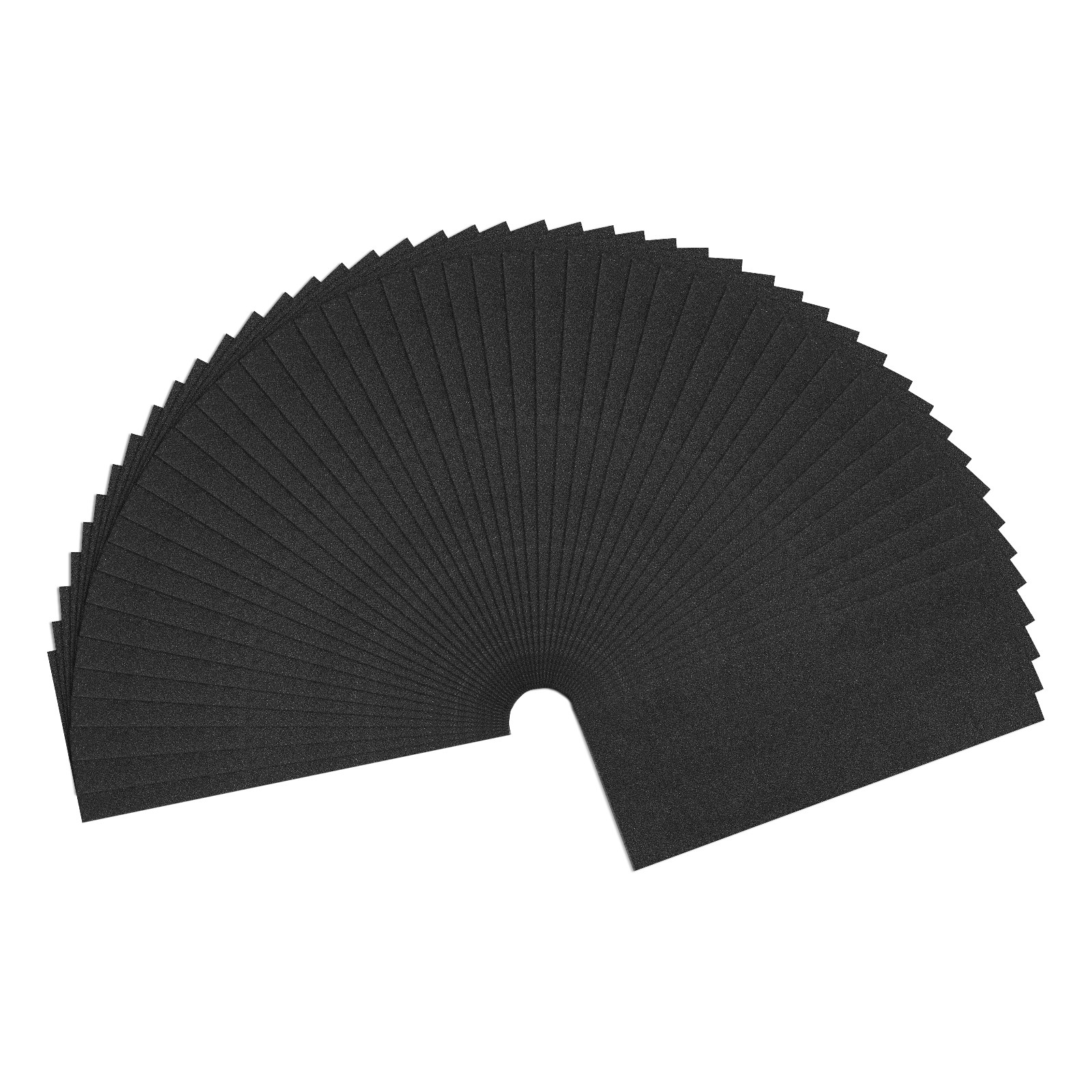 45 Pcs 80 Grit Dry SandPapers, 3.6 x 9 Inch Sand Papers