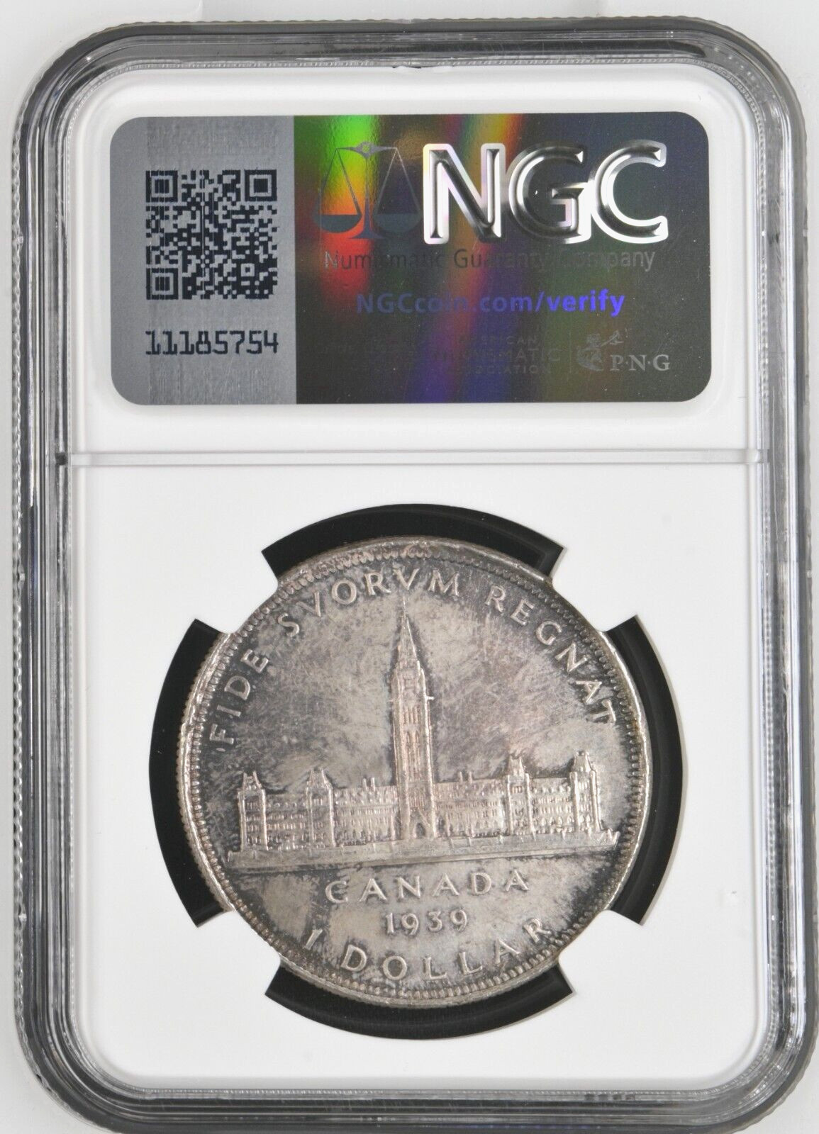 1939 Canada $1 Silver Coin NGC MS 64