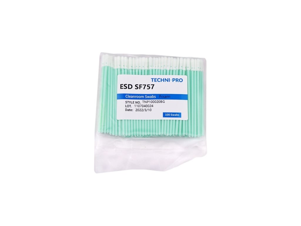 Techni-Pro TNP100020BG - FSWB757 Cleanroom ESD Foam Swab, Static Dissipative