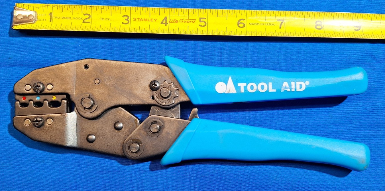 Tool Aid ratcheting electrical Terminal Crimp pliers
