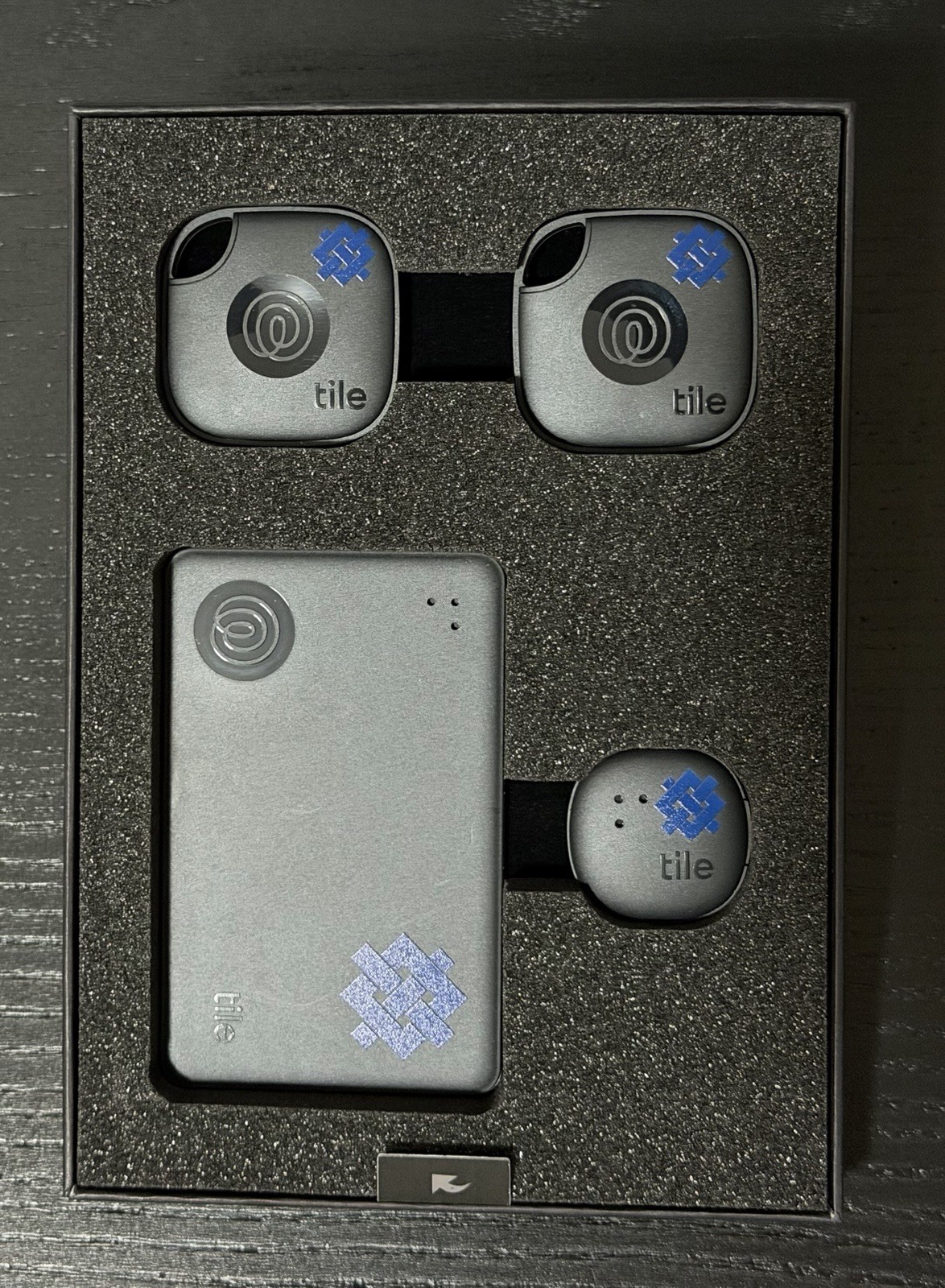 Life360 Tile Mate Essentials - iOS & Android Bluetooth Trackers. 4-Pack (Black)