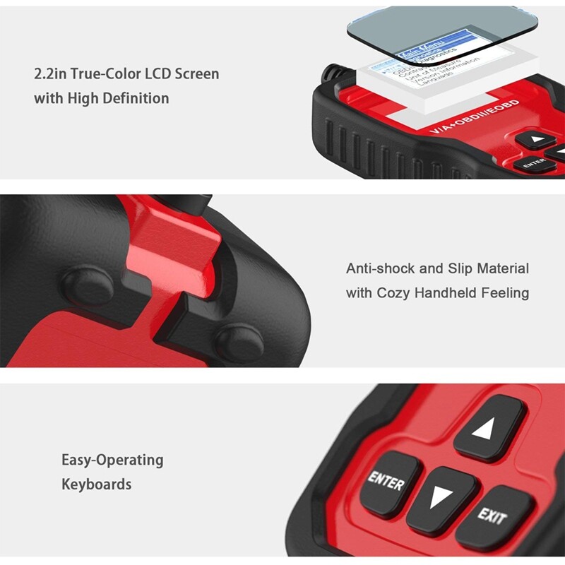 ANCEL VD500-US OBD2 Scanner Code Reader ABS SRS EPB Oil Diagnostic Tool For VAG