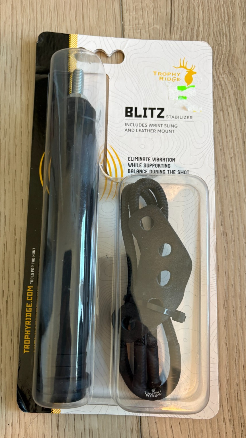 NEW Trophy Ridge Blitz Stabilizer Black 6" Bow Wrist strap KIT Mathews Hoyt PSE