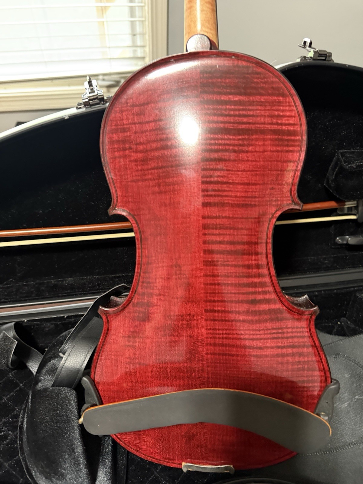 New 4/4 violin Solid flamed maple back spruce top hand carved