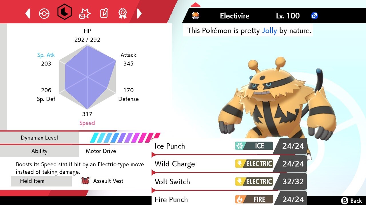 Pokemon Sword and Shield 6iv Shiny Electivire - FAST DELIVERY!