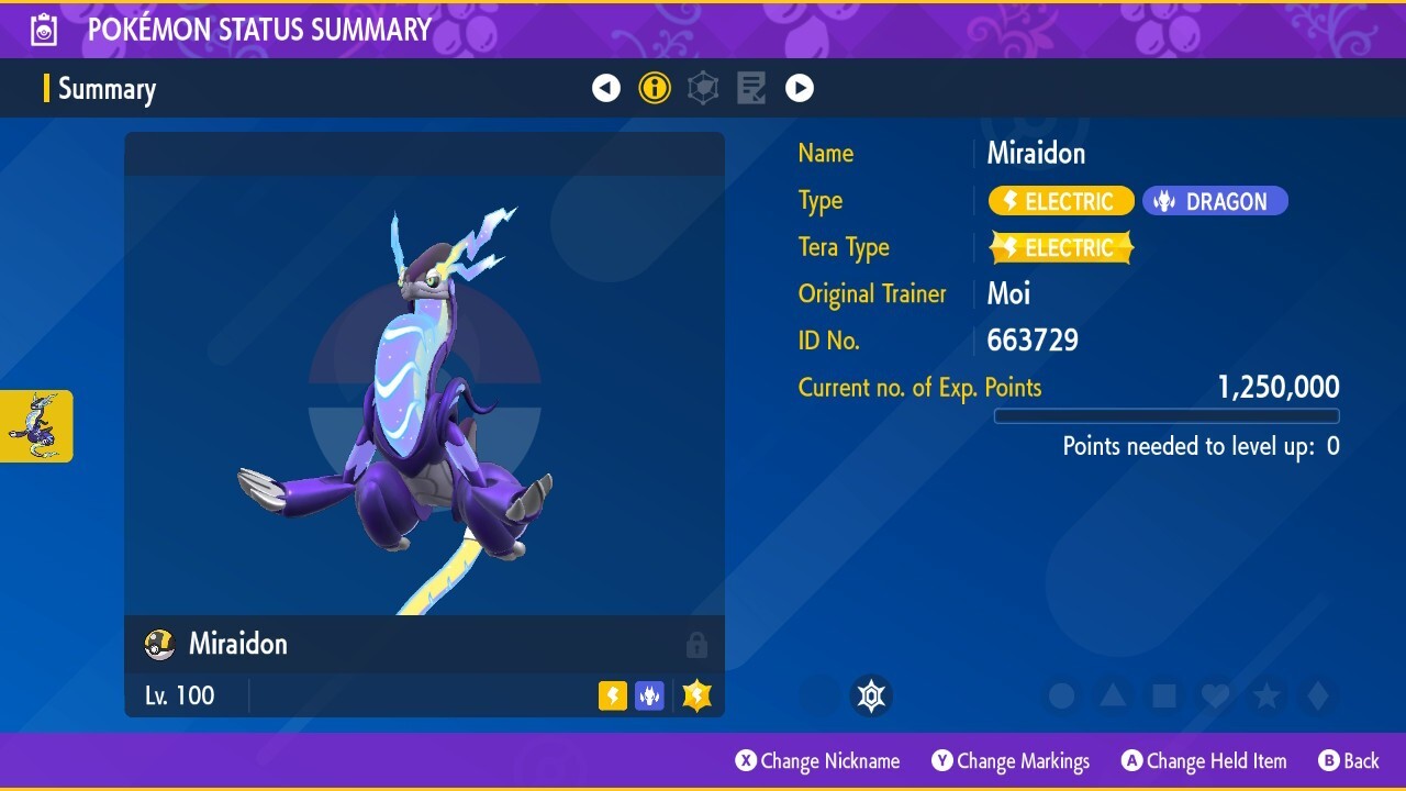 🔥6 IVs Battle Ready Miraidon | Pokemon Scarlet & Violet 🔥