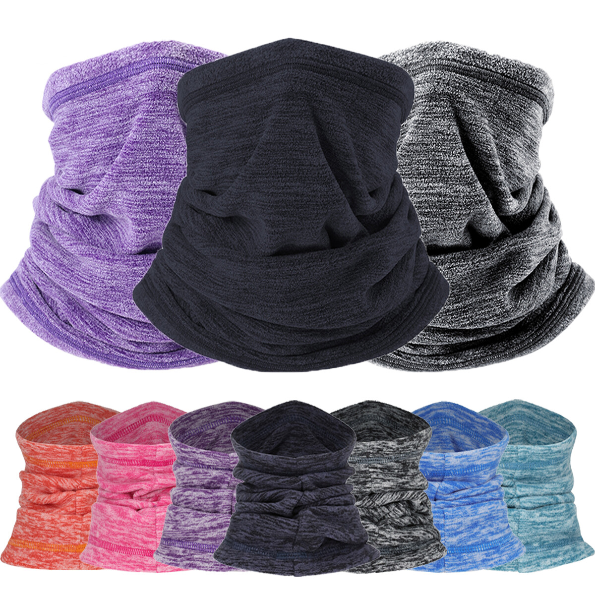 Winter Thermal Neck Warmer Gaiter Face Mask for Outdoor Cold Weather Ski Sports