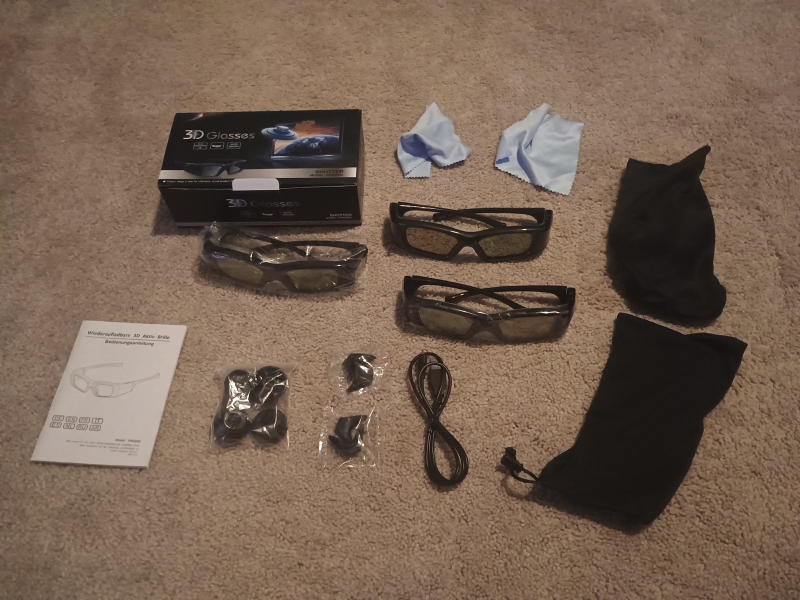 Shutter 3d Glasses Model: Fps3d02 3 Lot VG Conditions