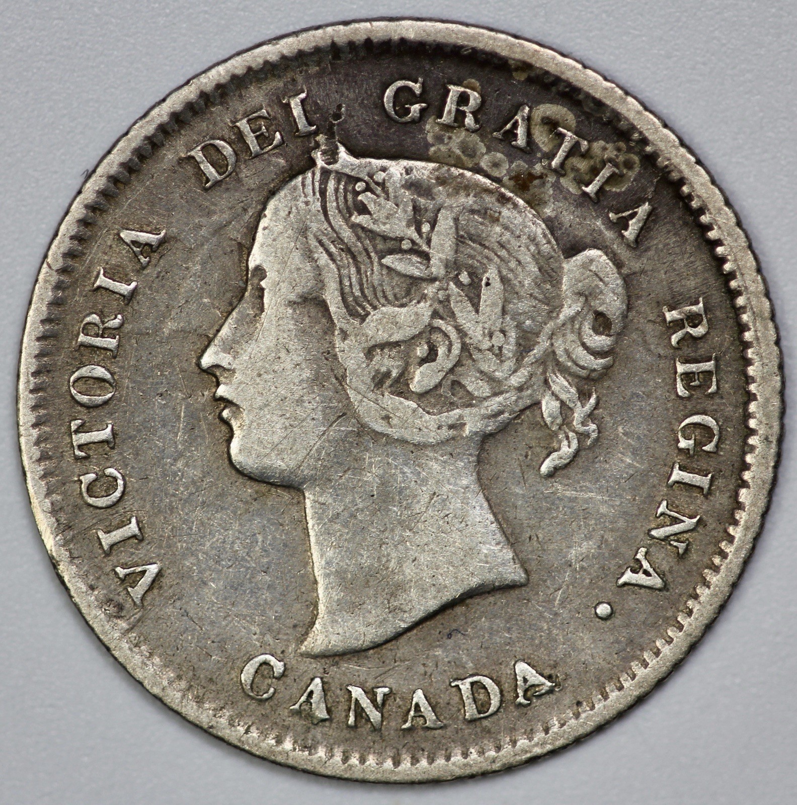 1874-H Canada Victoria 5c Silver Crosslet 4