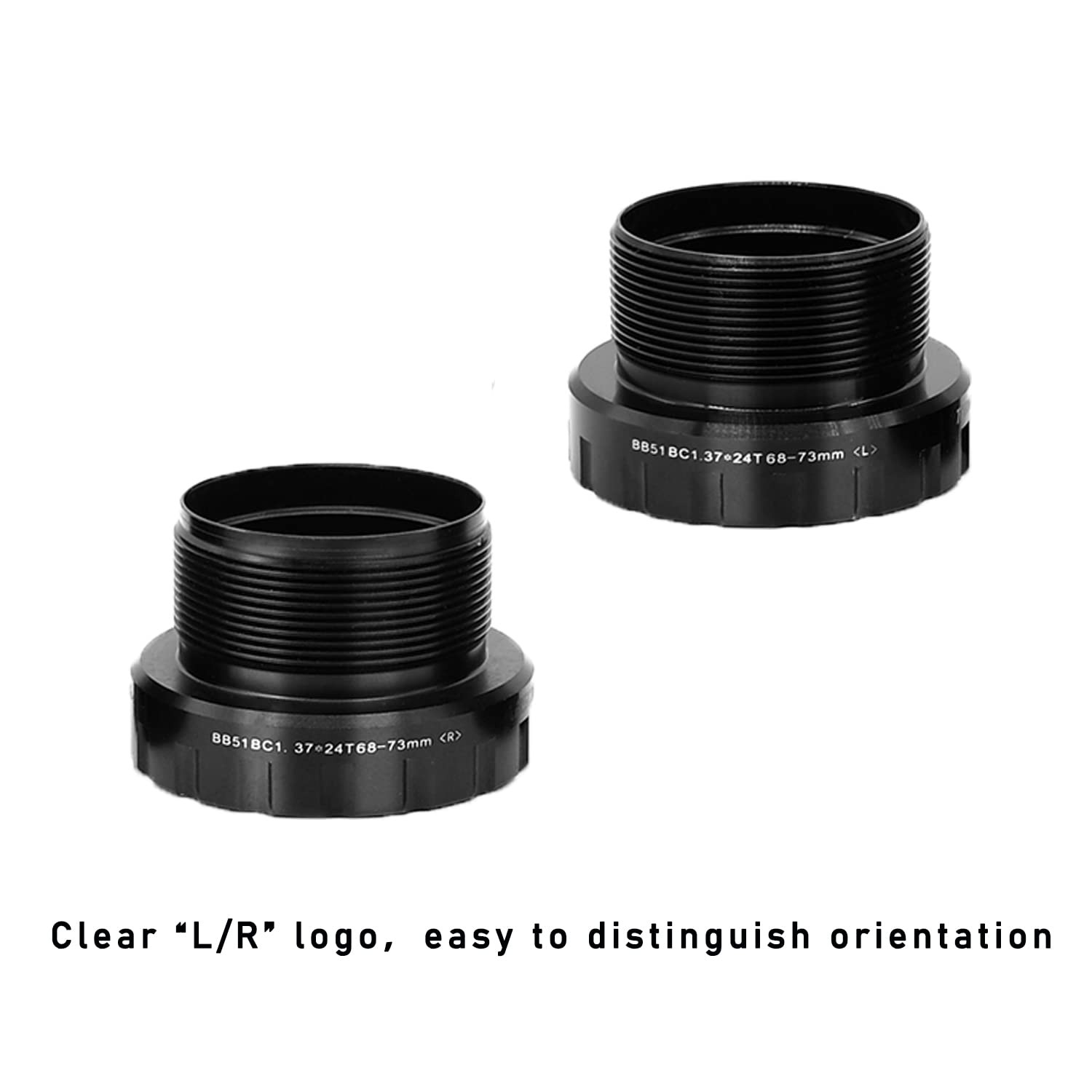 Bottom Bracket, BSA 68-73mm English for 24mm Spindle Crank,Compatible with Sh...