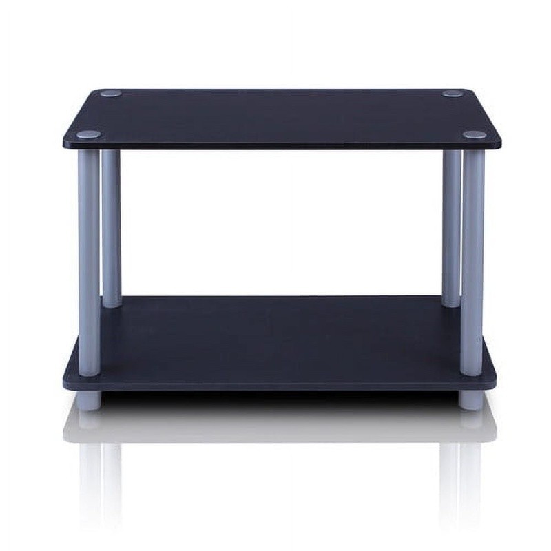 2-Tier No Tools Tube Shelf End Table Multi-functional Storage Unit Indoor Use