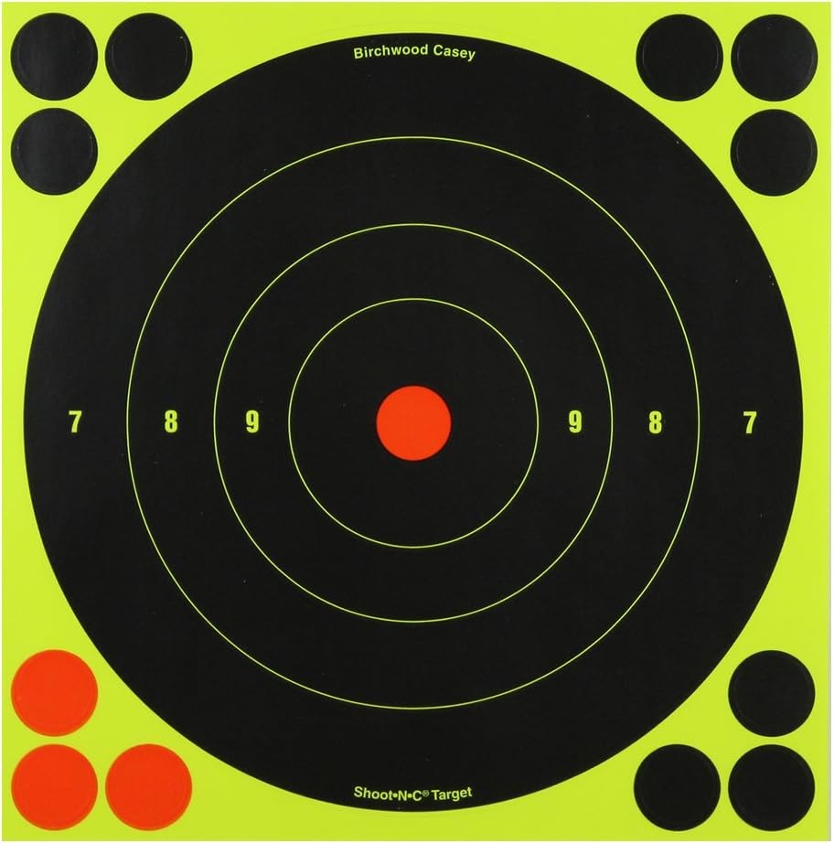 Birchwood Casey Shoot-N-C 8" Bull's-Eye Reactive Targets - One Size, multi