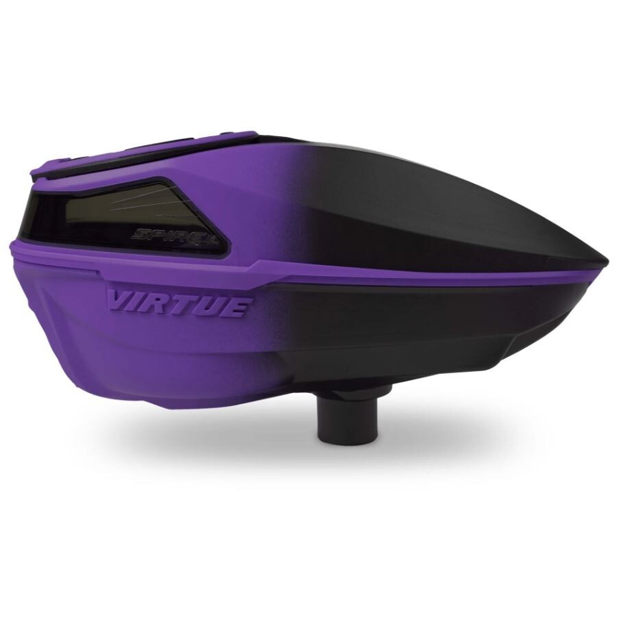 Virtue Paintball Spire V Electronic Loader Hopper Purple/Black Fade w/ Speedfeed