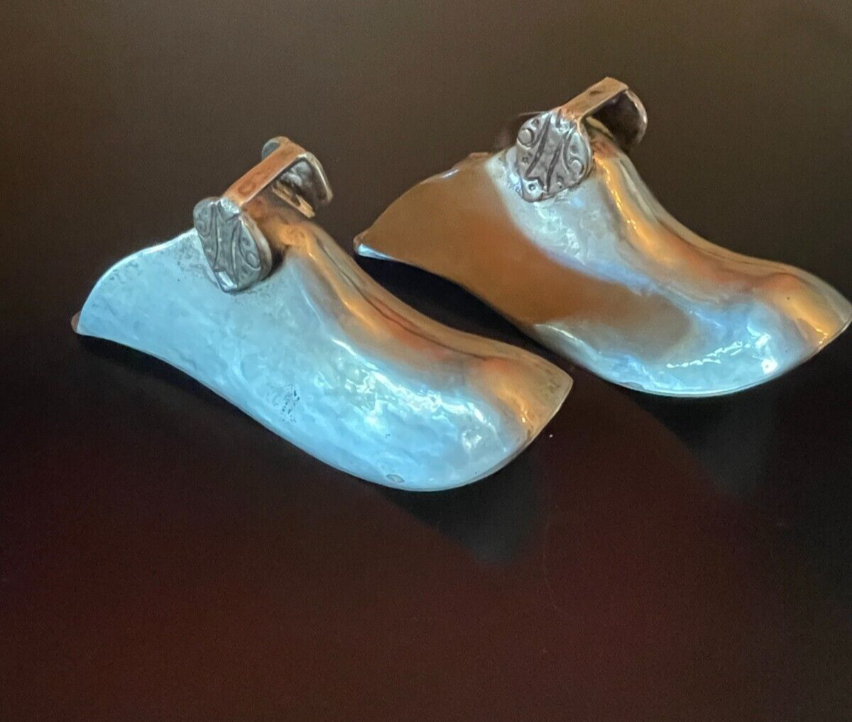 South American Nickel Silver Stirrups Conquistador Stirrups