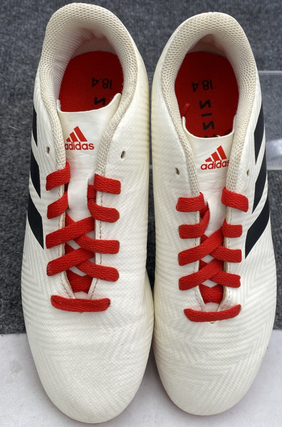 Adidas Nemeziz 18.4 FG Soccer Cleats Men's Size 5 White Orange CM8510
