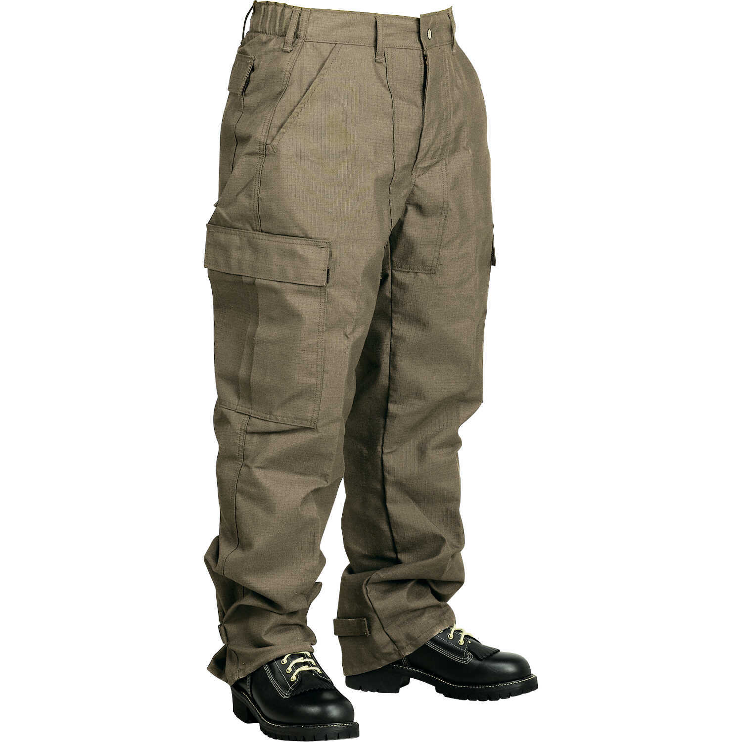 Crew Boss 7 oz. Advance Brush Pants, 35”-38” Waist, 32” Inseam, Khaki