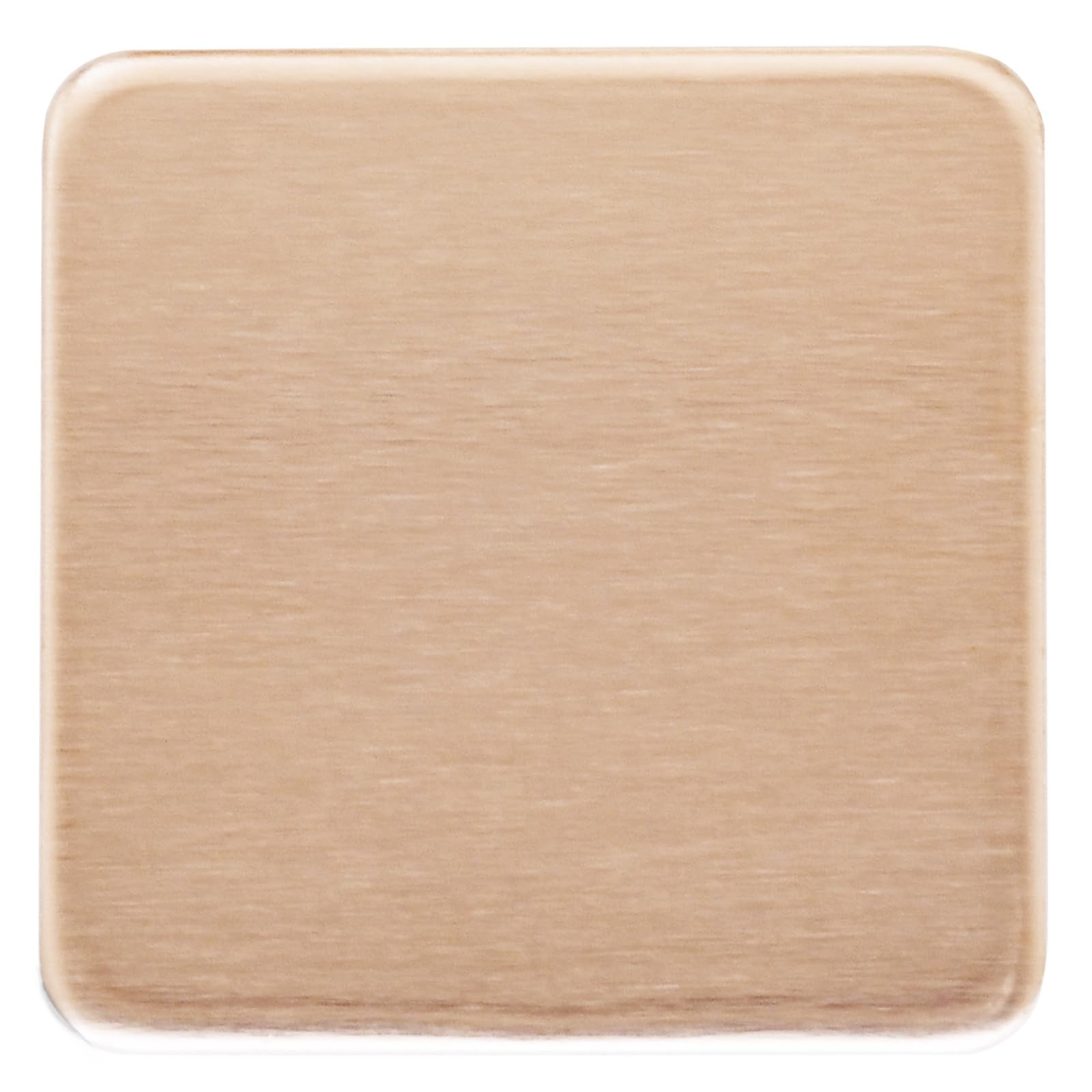 Square Copper Blanks 5 Pack 1-1/4 Inch 3mm Thick for Stamping Engraving