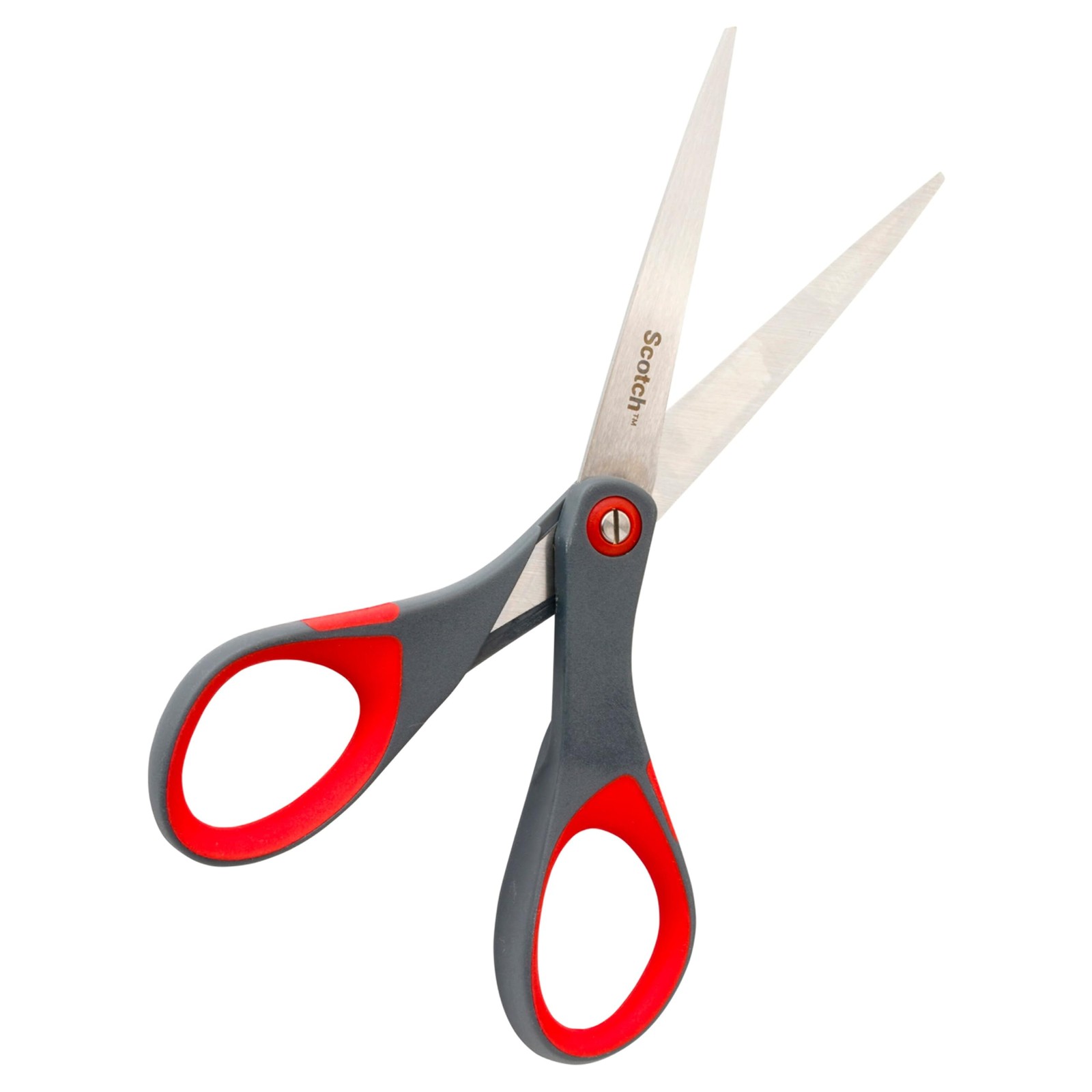 Scotch 6" Precision Scissors, Great for Everyday Use (1446) 6-Inches, Grey/Red
