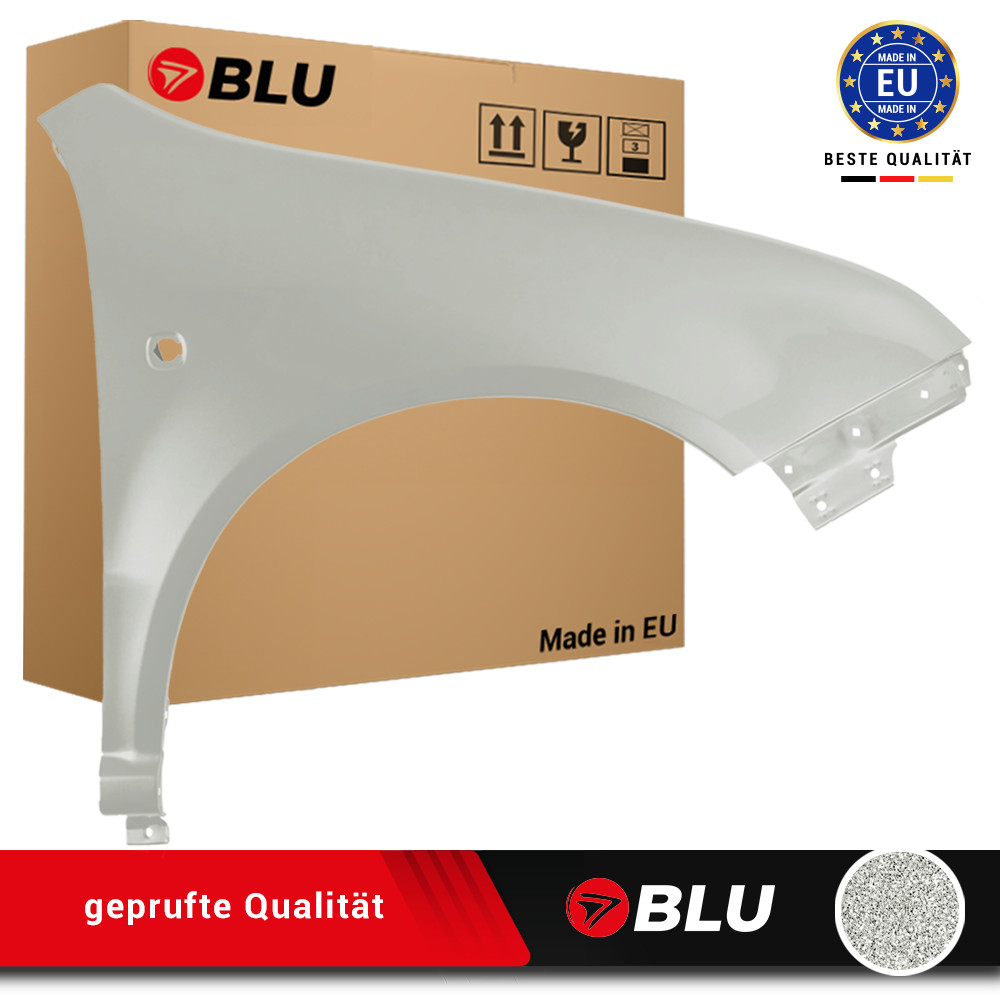 Fender For Skoda Fabia I 1 6Y LF7T Right Silver 1997-2007 Front Painted New