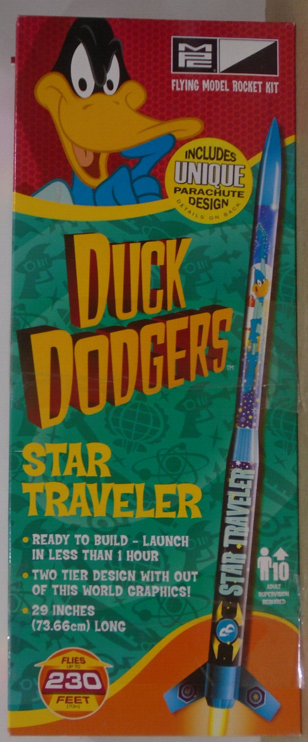 MPC DUCK DODGERS #7 STAR TRAVELER FLYING MODEL ROCKET KIT NEW IN ORIGINAL BOXES