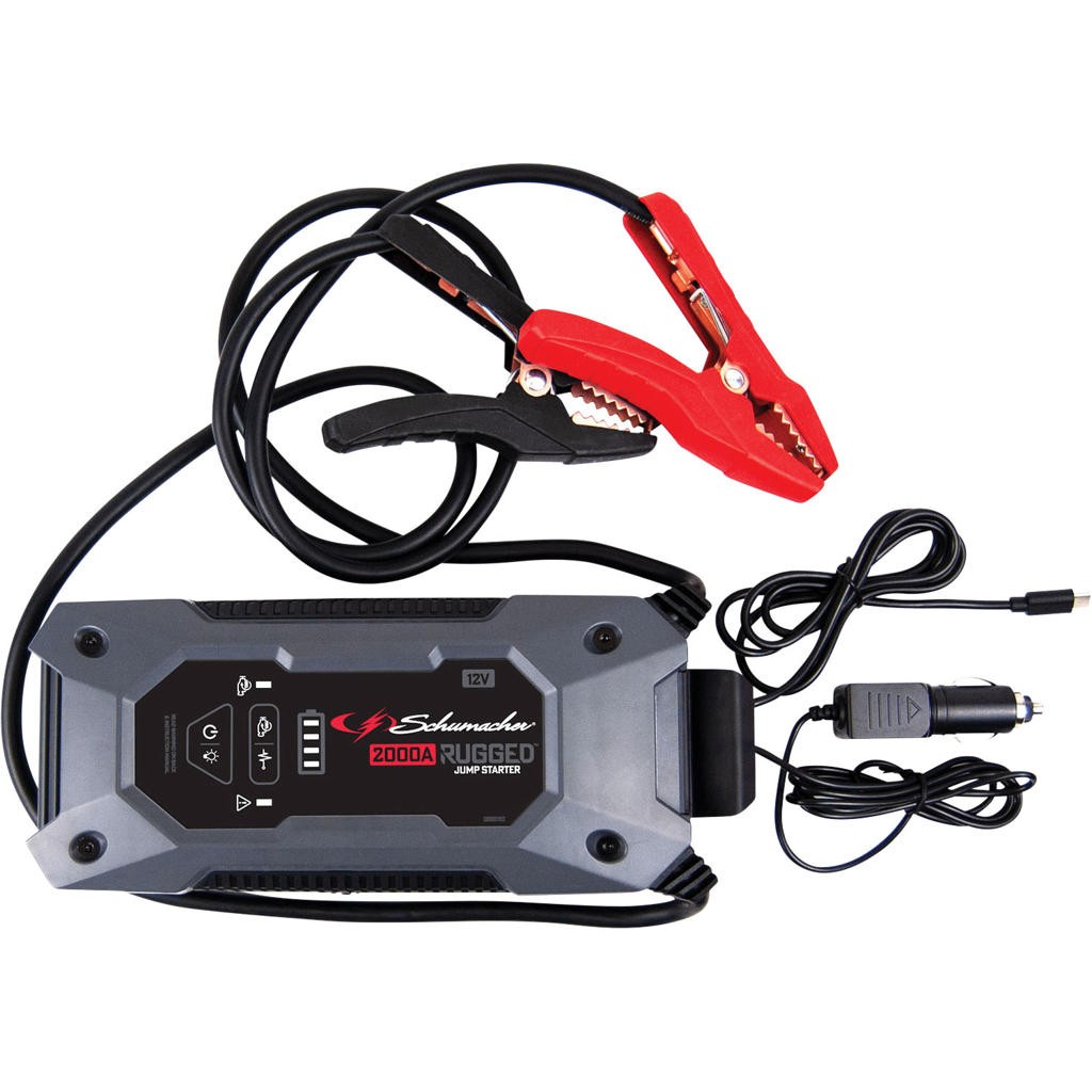 2000A Rugged Jump Starter and USB Power Source SHM-SL1651 Brand New!