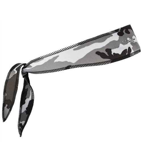 Halo Headband Sweatband Tie Version - Camo Gray
