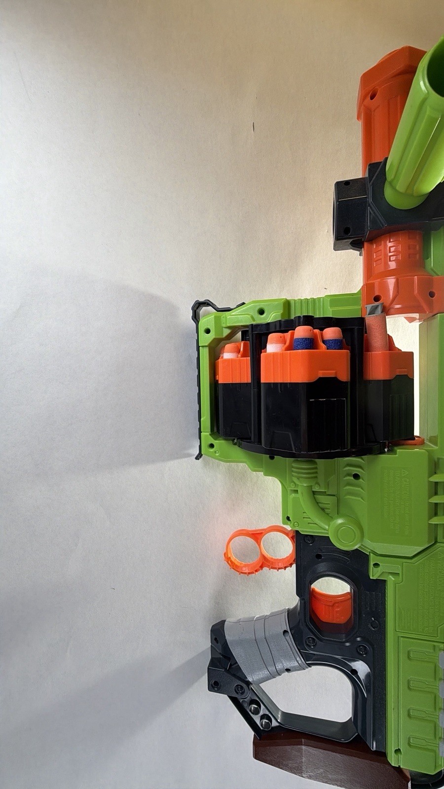 Nerf Zombie Strike Doominator Blaster w/ Rotating Drum Tested Working