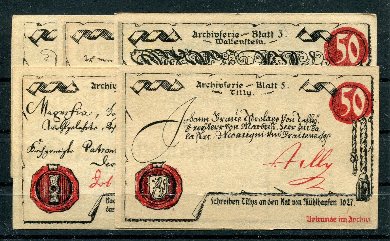 Mühlhausen 5 Bills Emergency Money 2/11075