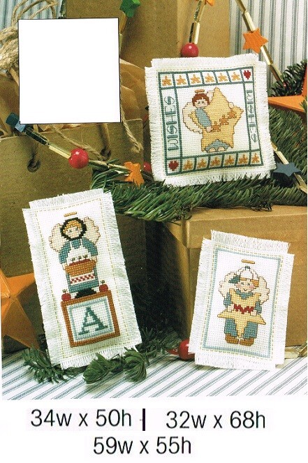 HOMESPUN ANGELS  CROSS STITCH  PATTERN  ONLY    905  A