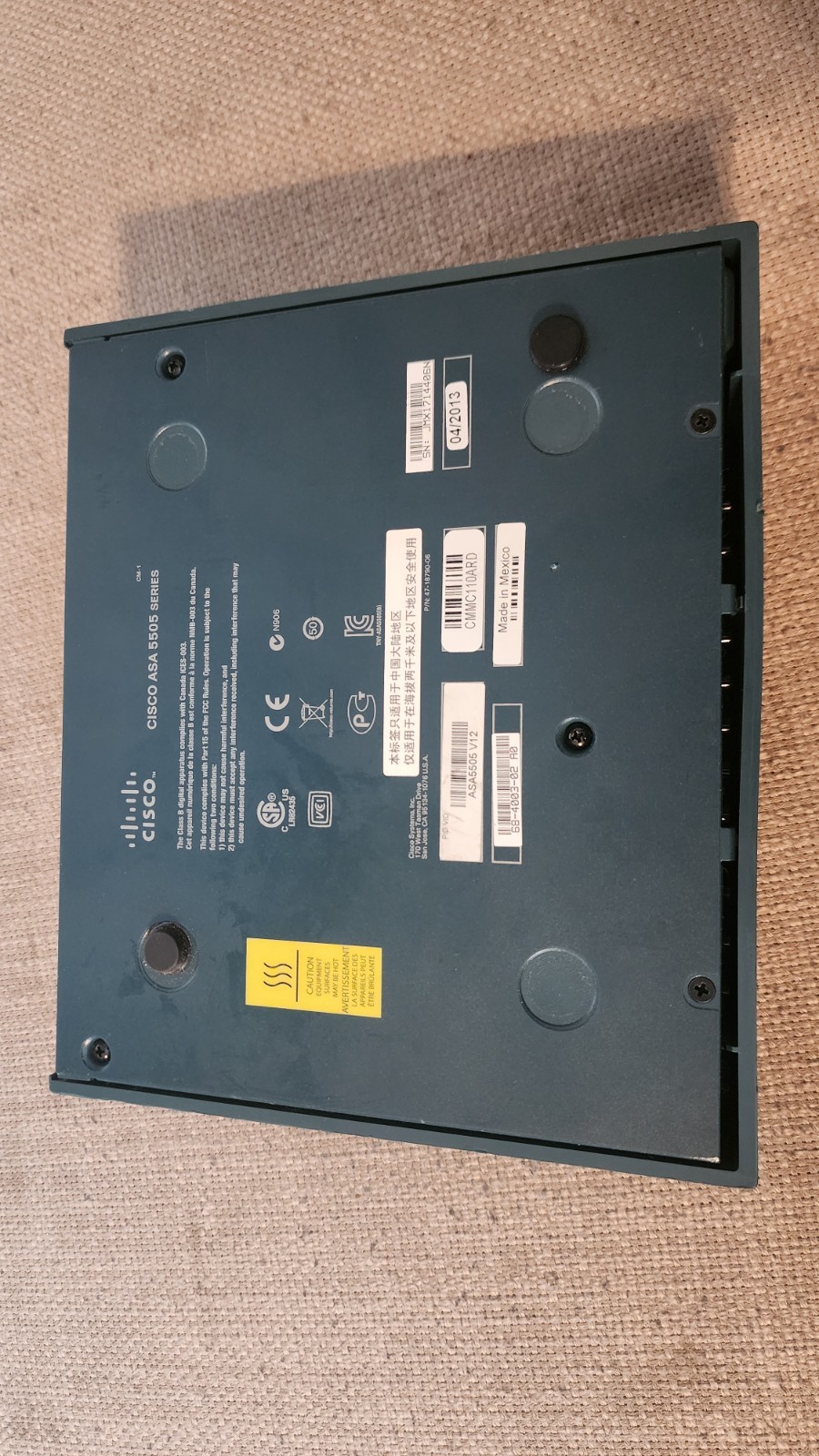 Cisco ASA 5505 Fast Ethernet Firewall Security Appliance Network Unit Only T5