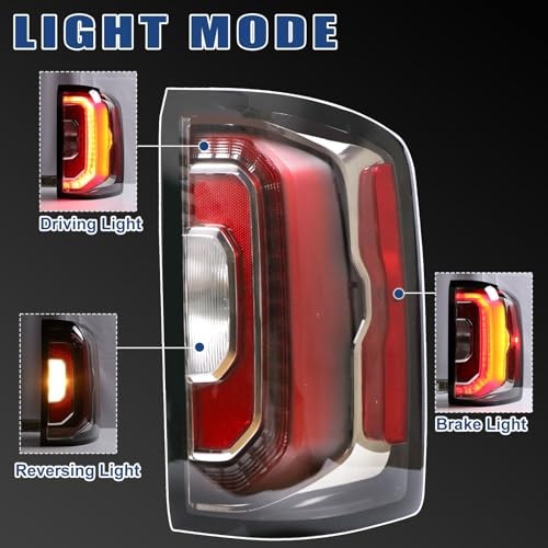 Tail Lights Assembly Compatible With 2016 2017 2018 GMC Right Passenger Side