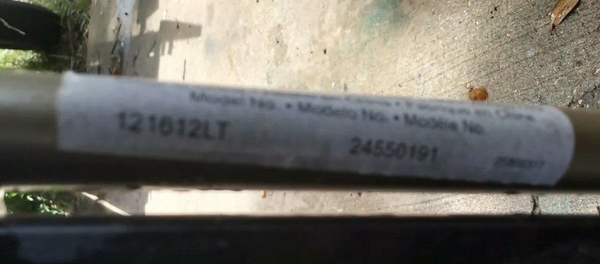 Evenflo Stroller rear wheel only. Size 7 3/4"