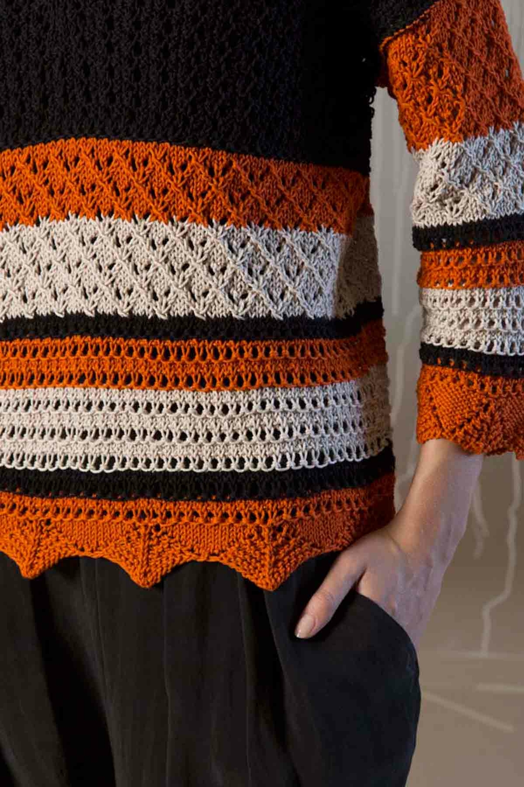 Pullover - Lang Yarns Quattro - Model Package Knitting Package With Instructions