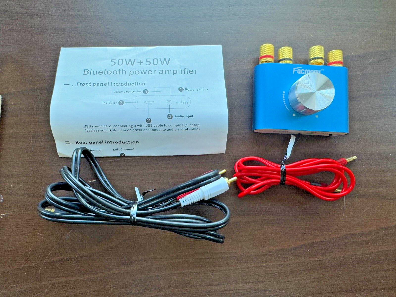 Facmogu F900S Mini Bluetooth 5.0 Power Amplifier No Power supply