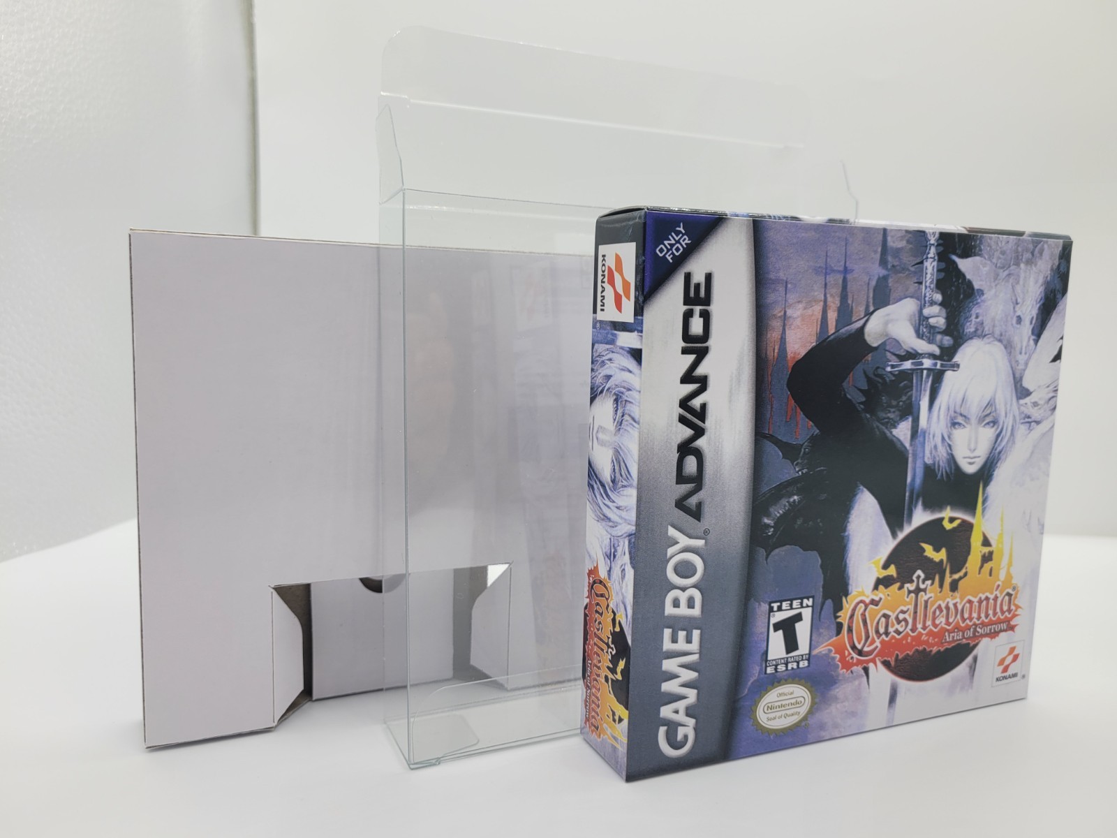 GBA GAMEBOY ADVANCE BOX ONLY -GBA-REPLACEMENT BOX-INSERTS-PROTECTOR DISPLAY CASE