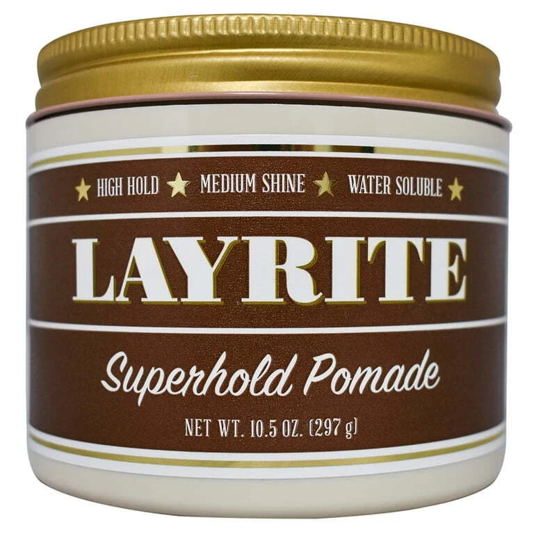 Layrite Super Hold Pomade  10.5oz/297g JUMBO NEW SEALED