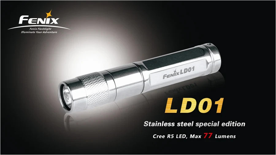 Fenix LD01 SS Stainless Steel AAA LED Flashlight - 2010 Special Edition