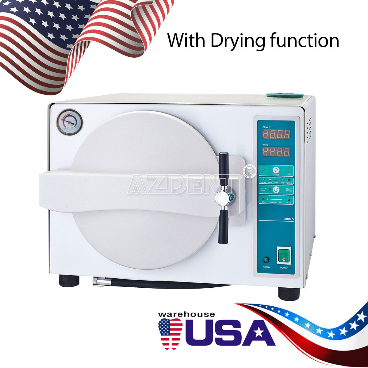 18L Dental Medical Autoclave Sterilizer Automatic Steam Sterilization Drying