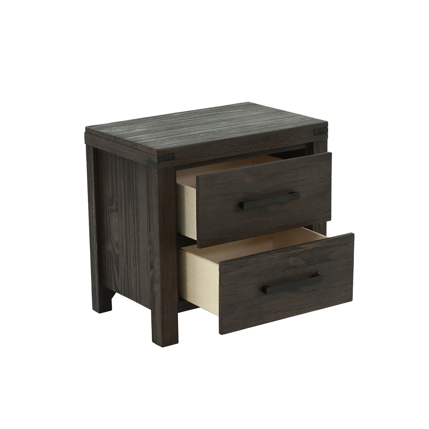 2 Drawers Nightstand In Espresso