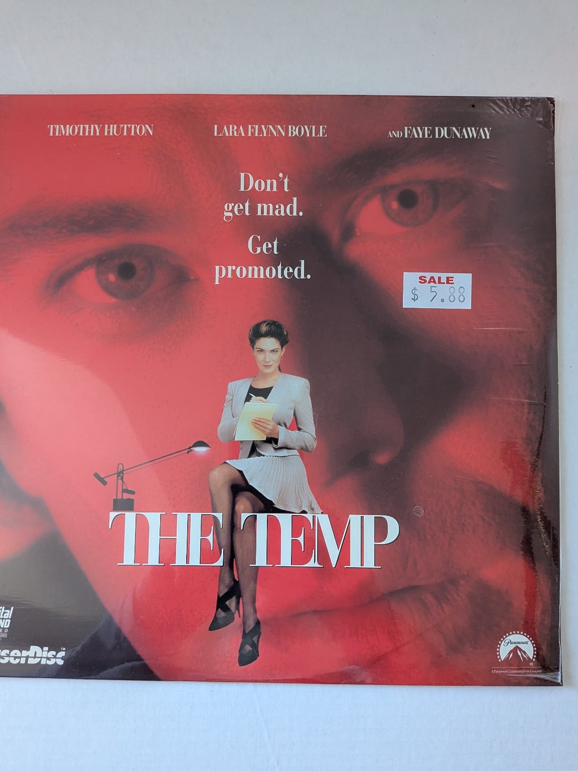 THE TEMP LaserDisc 1993 Thriller Timothy Hutton Faye Dunaway Paramount EP