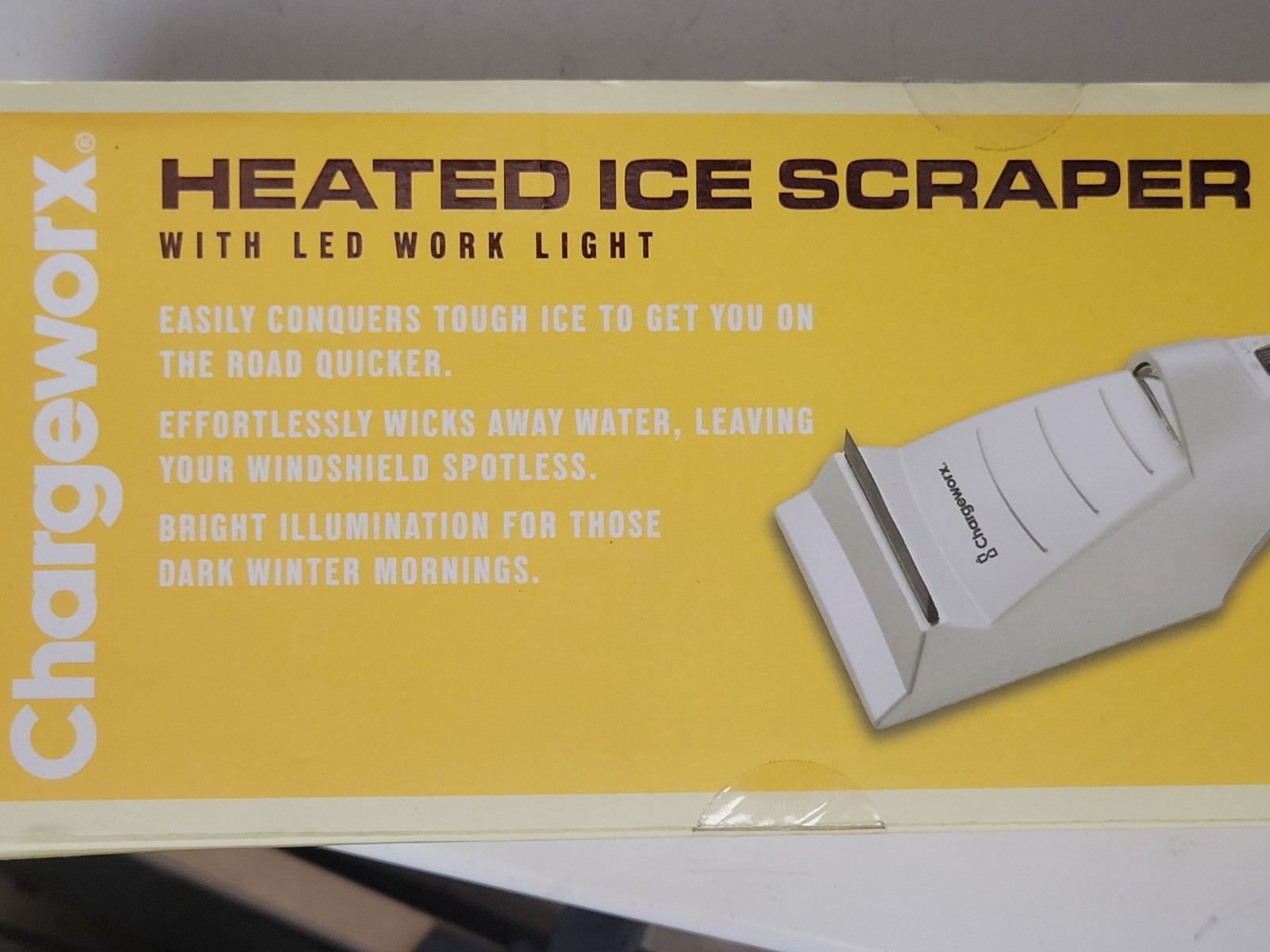 **NEW** Chargeworx Heated Ice Scraper for Car Windshield